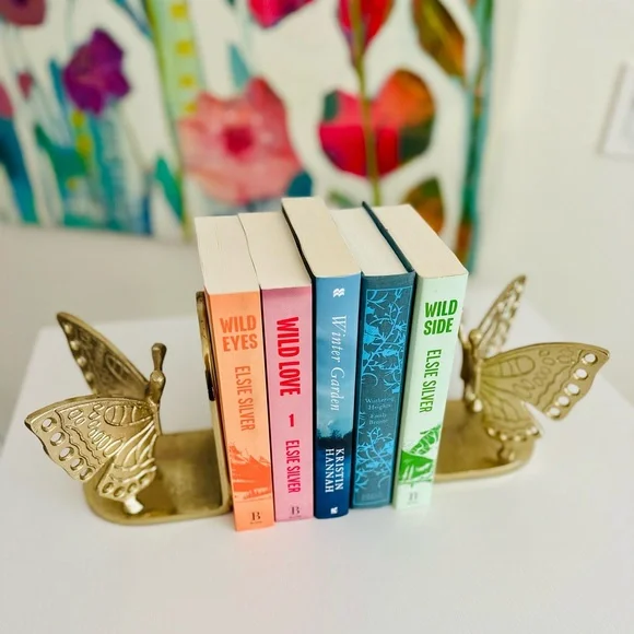 Gold Butterfly Bookends (Set of 2) - Picture 4 of 4